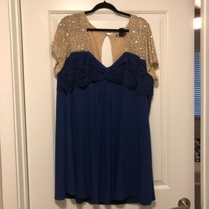 Sequins Detail Plus Size Mini Dress (JS Boutique)